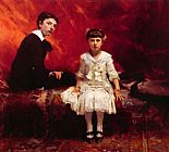 John Singer Sargent Canvas Paintings - Portrait of Edouard and Marie-Loise Pailleron